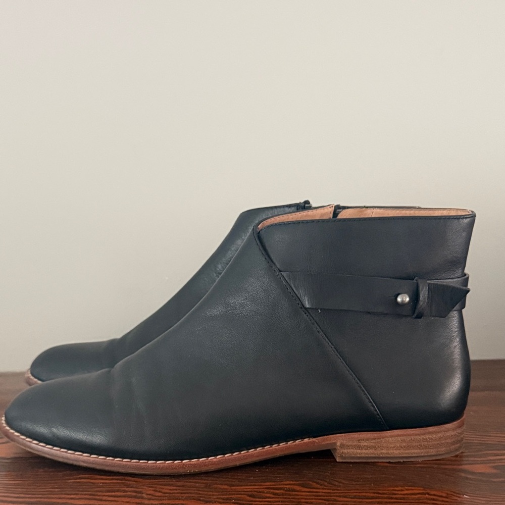 Madewell Black Leather Ankle Boots Size 11